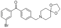 3-BROMO-4'-[8-(1,4-DIOXA-8-AZASPIRO[4.5]DECYL)METHYL]BENZOPHENONE CAS#: 898757-76-1
