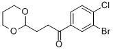 3'-BROMO-4'-CHLORO-3-(1,3-DIOXAN-2-YL)PROPIOPHENONE CAS#: 898757-20-5
