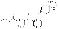 3'-CARBOETHOXY-2-[8-(1,4-DIOXA-8-AZASPIRO[4.5]DECYL)METHYL]BENZOPHENONE CAS#: 898755-90-3