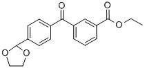 3-CARBOETHOXY-4'-(1,3-DIOXOLAN-2-YL)BENZOPHENONE CAS#: 898759-98-3