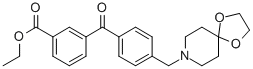 3-CARBOETHOXY-4'-[8-(1,4-DIOXA-8-AZASPIRO[4.5]DECYL)METHYL]BENZOPHENONE CAS#: 898757-68-1