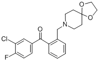 3-CHLORO-2'-[8-(1,4-DIOXA-8-AZASPIRO[4.5]DECYL)METHYL]-4-FLUOROBENZOPHENONE CAS#: 898756-20-2