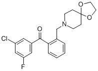 3-CHLORO-2'-[8-(1,4-DIOXA-8-AZASPIRO[4.5]DECYL)METHYL]-5-FLUOROBENZOPHENONE CAS#: 898756-42-8