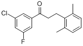 3'-CHLORO-3-(2,6-DIMETHYLPHENYL)-5'-FLUOROPROPIOPHENONE CAS#: 898755-14-1