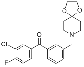3-CHLORO-3'-[8-(1,4-DIOXA-8-AZASPIRO[4.5]DECYL)METHYL]-4-FLUOROBENZOPHENONE CAS#: 898761-97-2