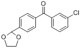 3-CHLORO-4'-(1,3-DIOXOLAN-2-YL)BENZOPHENONE CAS#: 898760-10-6