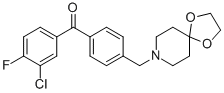 3-CHLORO-4'-[8-(1,4-DIOXA-8-AZASPIRO[4.5]DECYL)METHYL]-4-FLUOROBENZOPHENONE CAS#: 898758-04-8
