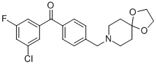 3-CHLORO-4'-[8-(1,4-DIOXA-8-AZASPIRO[4.5]DECYL)METHYL]-5-FLUOROBENZOPHENONE CAS#: 898758-22-0