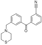 3-CYANO-3'-THIOMORPHOLINOMETHYL BENZOPHENONE CAS#: 898762-86-2