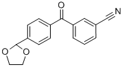 3-CYANO-4'-(1,3-DIOXOLAN-2-YL)BENZOPHENONE CAS#: 898759-94-9