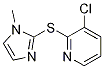 3-Chloro-2-(1-methyl-1H-imidazol-2-ylsulfanyl)-pyridine CAS#: 96592-18-6