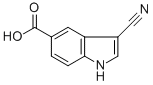 3-Cyano-1H-indole-5-carboxylic acid CAS#: 889942-87-4