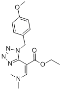3-DIMETHYLAMINO-2-[1-(4-METHOXY-BENZYL)-1H-TETRAZOL-5-YL]-ACRYLIC ACID ETHYL ESTER CAS#: 91660-68-3