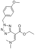 3-DIMETHYLAMINO-2-[2-(4-METHOXY-BENZYL)-2H-TETRAZOL-5-YL]-ACRYLIC ACID ETHYL ESTER CAS#: 91660-69-4