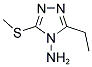 3-ETHYL-5-METHYLSULFANYL-[1,2,4]TRIAZOL-4-YLAMINE CAS#: 98070-06-5