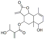 3-Hydroxy-2-methylenebutanoic acid 2,3,3a,4,5,5a,6,7,9a,9b-decahydro-6-hydroxy-5a,9-dimethyl-3-methylene-2-oxonaphtho[1,2-b]furan-4-yl ester CAS#: 92356-87-1