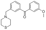 3-METHOXY-3'-THIOMORPHOLINOMETHYL BENZOPHENONE CAS#: 898762-80-6