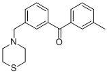 3-METHYL-3'-THIOMORPHOLINOMETHYL BENZOPHENONE CAS#: 898762-74-8