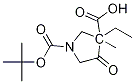 3-Methyl-4-oxo-1,3-pyrrolidinedicarboxylic acid 1-(tert-butyl) 3-ethyl ester CAS#: 897043-85-5