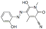 3-Pyridinecarbonitrile,  1,2-dihydro-6-hydroxy-5-[2-(2-hydroxyphenyl)diazenyl]-1,4-dimethyl-2-oxo- CAS#: 898695-81-3