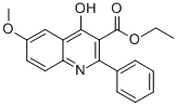 3-Quinolinecarboxylic acid, 4-hydroxy-6-methoxy-2-phenyl-, ethyl ester CAS#: 93663-71-9