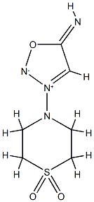 3-[(Thiomorpholine 1,1-dioxide)-4-yl]sydnone imine-3-ium CAS#: 91675-75-1
