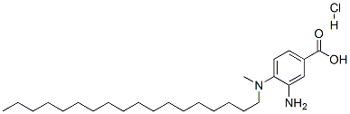 3-amino-4-(methyloctadecylamino)benzoic acid monohydrochloride CAS#: 94199-46-9