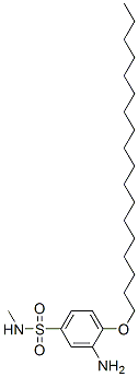 3-amino-N-methyl-4-(octadecyloxy)benzenesulphonamide CAS#: 97158-35-5