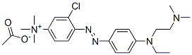 3-chloro-4-[[4-[[2-(dimethylamino)ethyl]ethylamino]phenyl]azo]-N,N,N-trimethylanilinium acetate CAS#: 97862-01-6