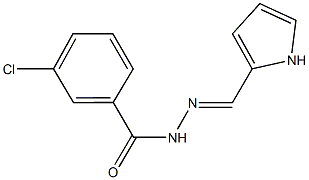 3-chloro-N'-(1H-pyrrol-2-ylmethylene)benzohydrazide CAS#: 93418-23-6