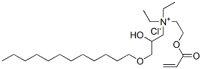 [3-(dodecyloxy)-2-hydroxypropyl]diethyl[2-[(1-oxoallyl)oxy]ethyl]ammonium chloride CAS#: 93804-70-7