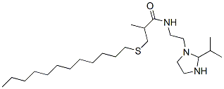 3-(dodecylthio)-2-methyl-N-[2-[2-(1-methylethyl)-1-imidazolidinyl]ethyl]-Propanamide CAS#: 92400-09-4