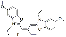3-ethyl-2-[2-[(3-ethyl-5-methoxy-3H-benzoxazol-2-ylidene)methyl]but-1-enyl]-5-methoxybenzoxazolium iodide CAS#: 93838-97-2