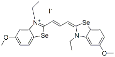 3-ethyl-2-[3-(3-ethyl-5-methoxy-3H-benzoselenazol-2-ylidene)prop-1-enyl]-5-methoxybenzoselenazolium iodide CAS#: 93838-99-4