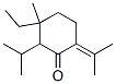 3-ethyl-2-(isopropyl)-6-(isopropylidene)-3-methylcyclohexan-1-one CAS#: 97692-43-8