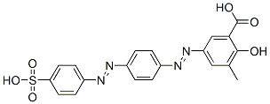 3-methyl-5-[[4-[(4-sulphophenyl)azo]phenyl]azo]salicylic acid CAS#: 93892-24-1