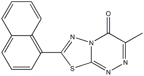 3-methyl-7-(naphthalen-1-yl)-4H-[1,3,4]thiadiazolo[2,3-c][1,2,4]triazin-4-one CAS#: 892675-57-9