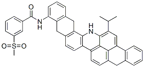 3-(methylsulphonyl)-N-[5,10,15,16-tetrahydro-17-isopropylanthra[2,1,9-mna]naphth[2,3-h]acridin-11-yl]benzamide CAS#: 93963-01-0