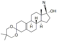 3,3-[(2,2-dimethylpropane-1,3-diyl)bis(oxy)]-17alpha-hydroxyestr-5(10)-ene-17-carbonitrile CAS#: 94291-97-1