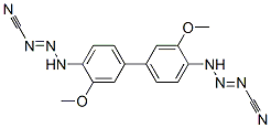3,3'-(3,3'-dimethoxy[1,1'-biphenyl]-4,4'-diyl)bis[1-triazene-1-carbonitrile] CAS#: 93940-21-7