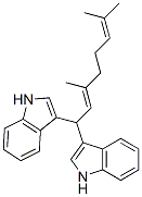 3,3'-(3,7-dimethylocta-2,6-dienylidene)bis(1H-indole) CAS#: 94135-09-8