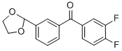 3,4-DIFLUORO-3'-(1,3-DIOXOLAN-2-YL)BENZOPHENONE CAS#: 898759-65-4