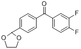 3,4-DIFLUORO-4'-(1,3-DIOXOLAN-2-YL)BENZOPHENONE CAS#: 898760-78-6