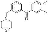 3,4-DIMETHYL-3'-THIOMORPHOLINOMETHYL BENZOPHENONE CAS#: 898763-22-9
