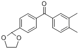 3,4-DIMETHYL-4'-(1,3-DIOXOLAN-2-YL)BENZOPHENONE CAS#: 898760-28-6