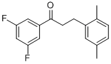 3',5'-DIFLUORO-3-(2,5-DIMETHYLPHENYL)PROPIOPHENONE CAS#: 898754-10-4