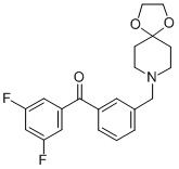 3,5-DIFLUORO-3'-[8-(1,4-DIOXA-8-AZASPIRO[4.5]DECYL)METHYL]BENZOPHENONE CAS#: 898762-40-8