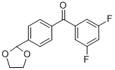 3,5-DIFLUORO-4'-(1,3-DIOXOLAN-2-YL)BENZOPHENONE CAS#: 898760-80-0