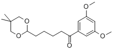 3',5'-DIMETHOXY-5-(5,5-DIMETHYL-1,3-DIOXAN-2-YL)VALEROPHENONE CAS#: 898756-23-5