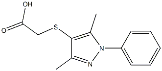 (3,5-DIMETHYL-1-PHENYL-1H-PYRAZOL-4-YL)THIO]ACETIC ACID CAS#: 93350-66-4